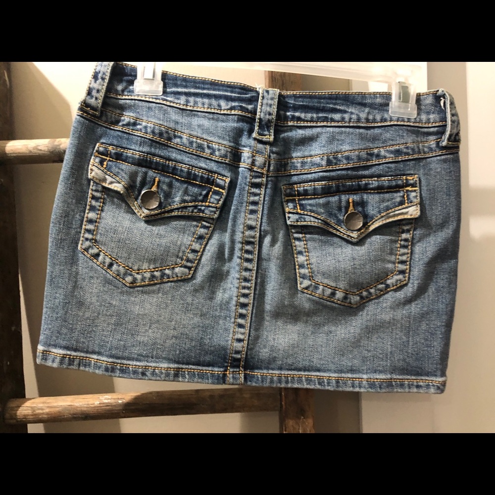 Victoria Secret denim mini skirt.
